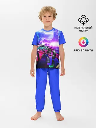 Детская пижама с брюками / CS GO:Неоновая Революция