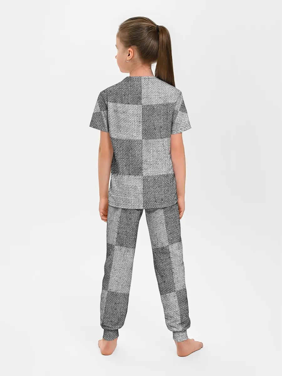 Детская пижама с брюками / Denim Patchwork