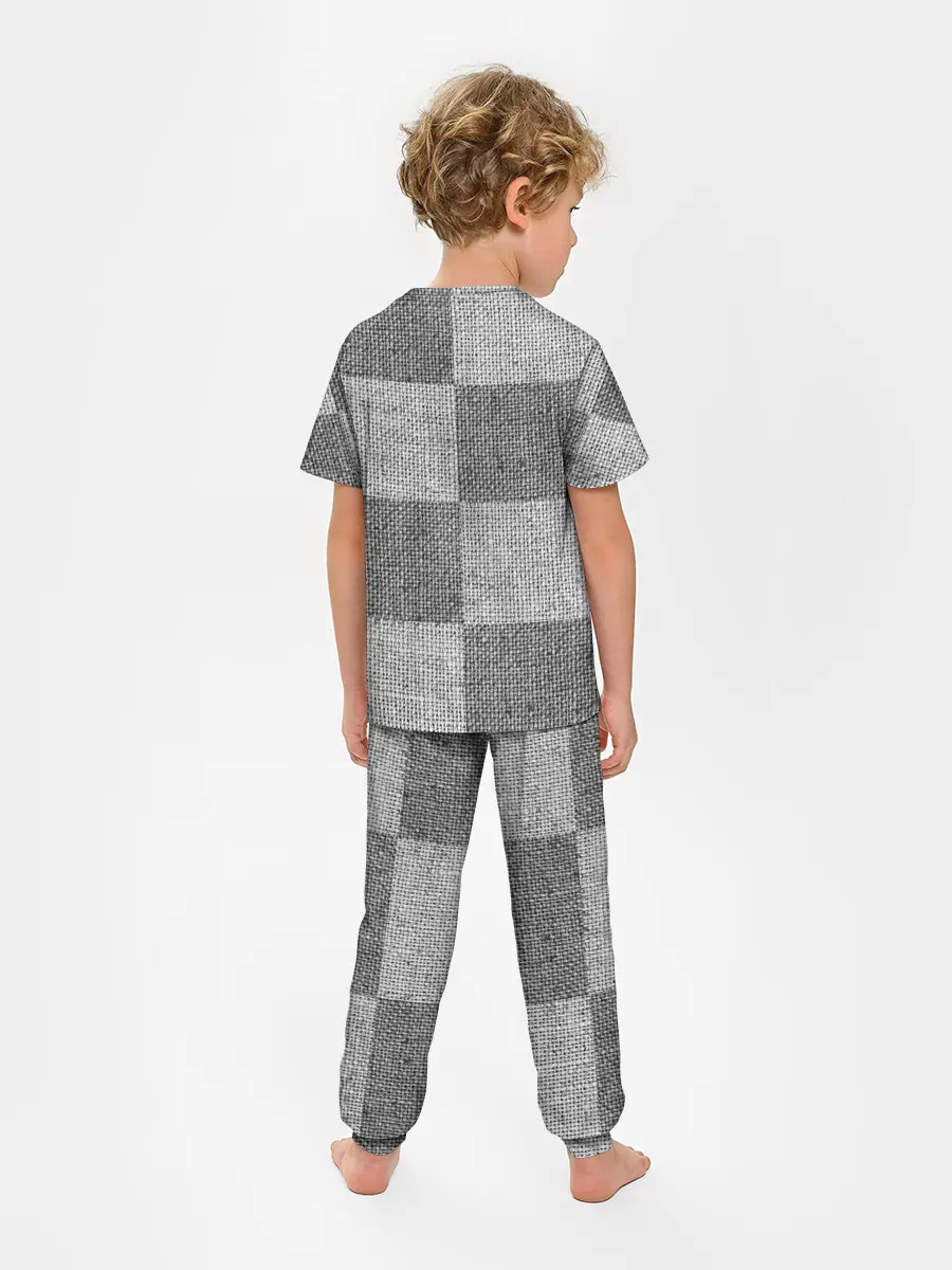 Детская пижама с брюками / Denim Patchwork