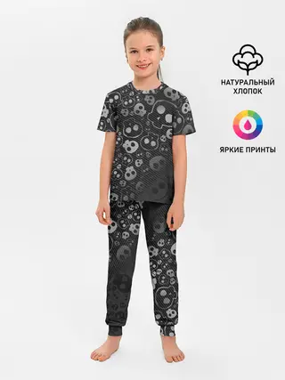 Детская пижама с брюками / ART SKULL