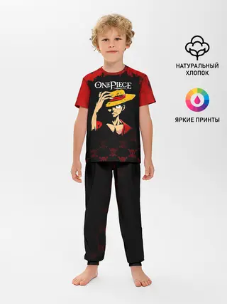 Детская пижама с брюками / Луффи One Piece. Большой куш