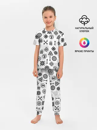 Детская пижама с брюками / СЛАВЯНСКИЕ РУНЫ
