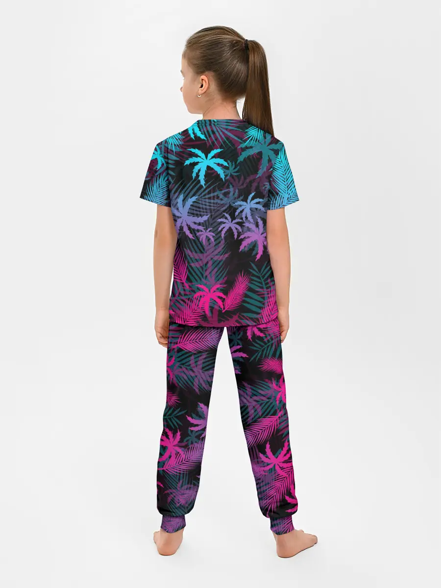 Детская пижама с брюками / НЕОНОВЫЕ ПАЛЬМЫ | NEON PALMS