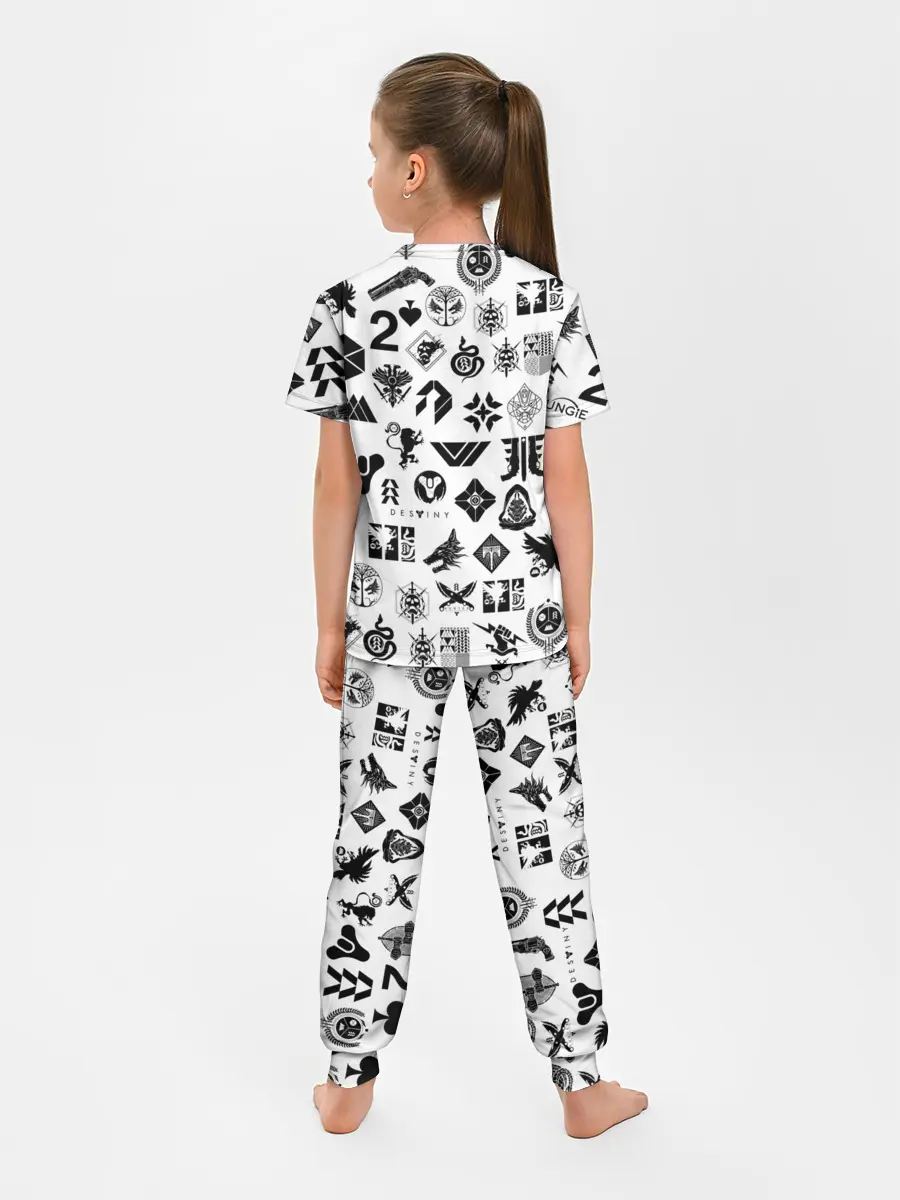 Детская пижама с брюками / DESTINY 2 LOGO PATTERN / ДЕСТИНИ