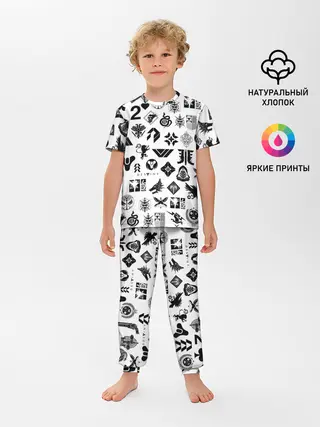 Детская пижама с брюками / DESTINY 2 LOGO PATTERN / ДЕСТИНИ
