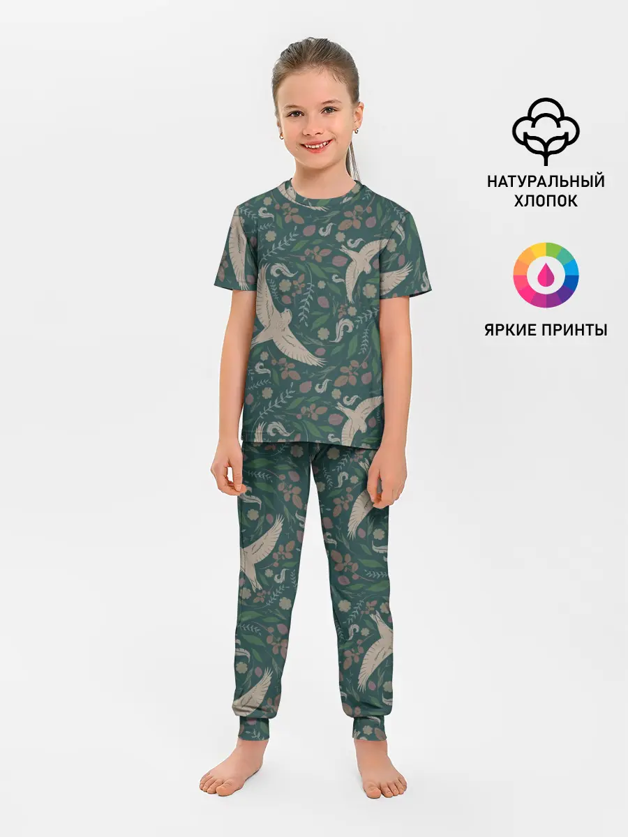 Детская пижама с брюками / Ласточкина политра