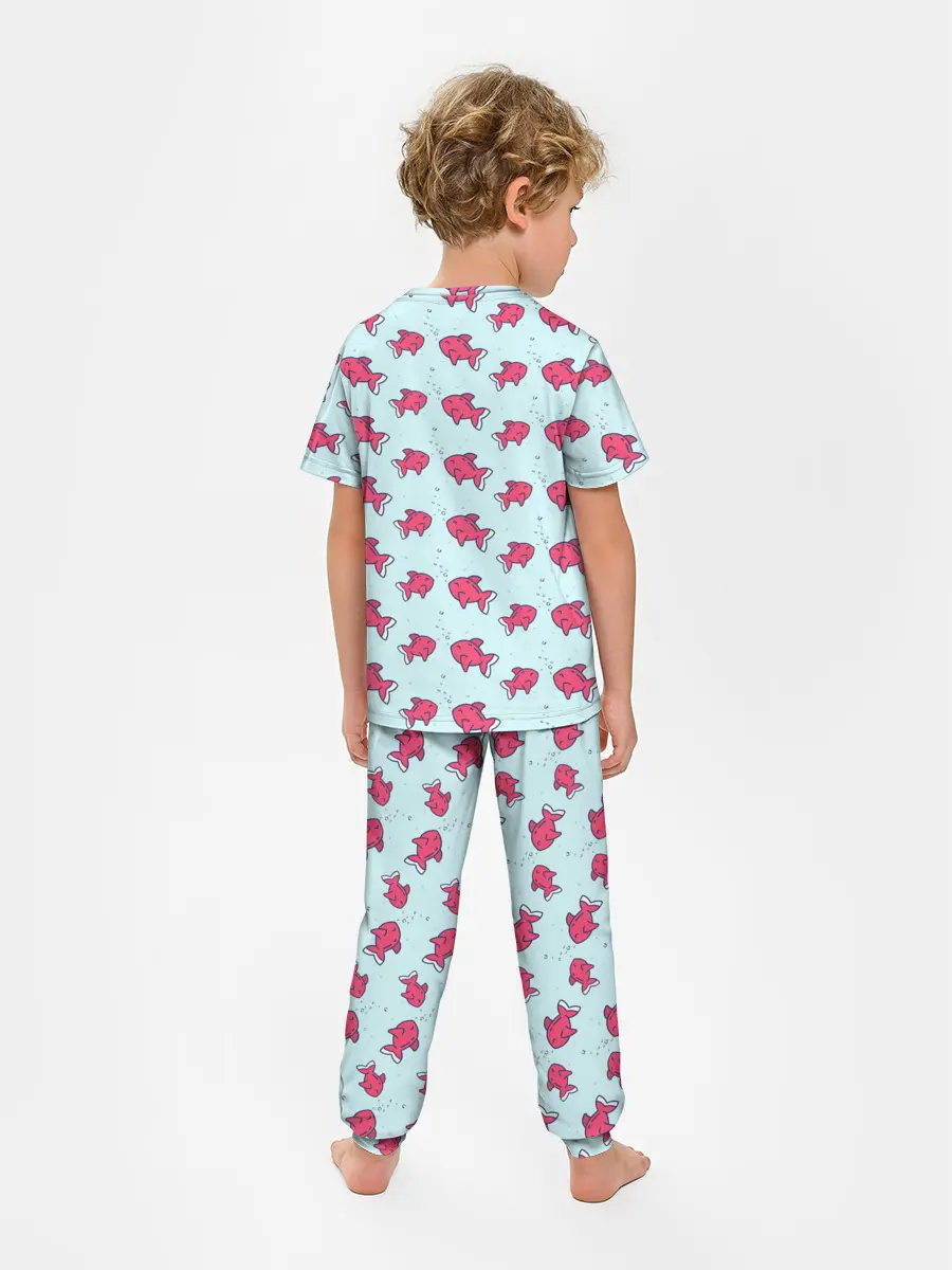 Детская пижама с брюками / Рыбки