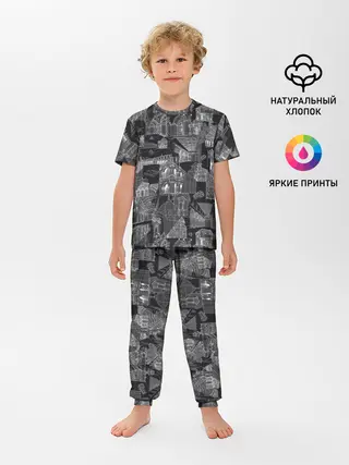 Детская пижама с брюками / дома