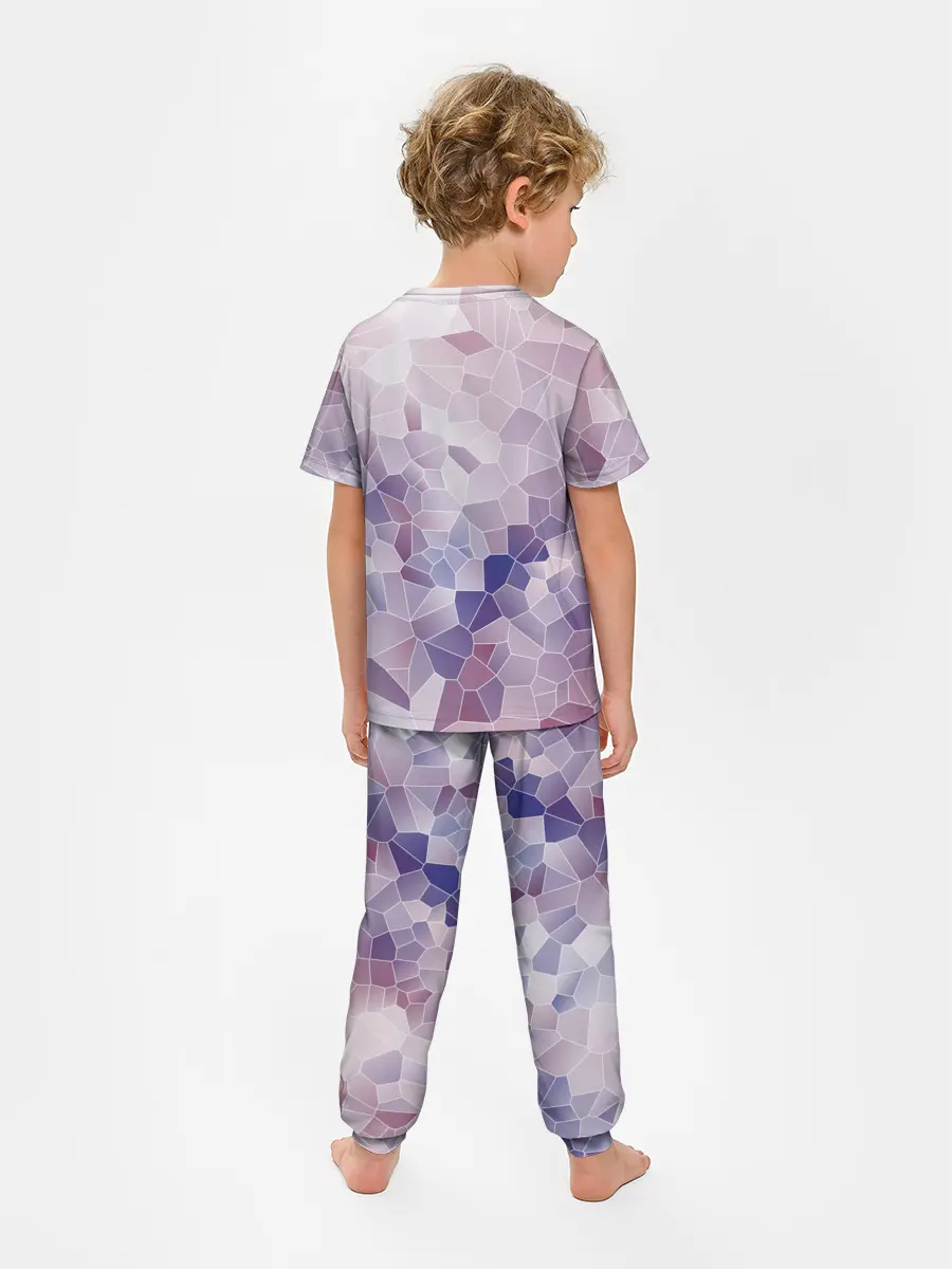 Детская пижама с брюками / Узор Мозаика