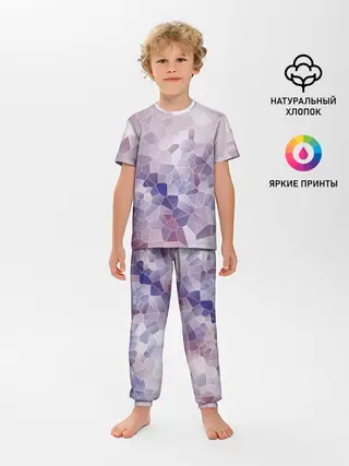Детская пижама с брюками / Узор Мозаика