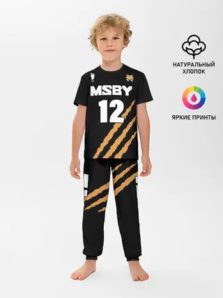 Детская пижама с брюками / 12 | MSBY | BLACK JACKALS