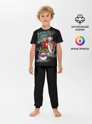 Детская пижама с брюками / Граффити
