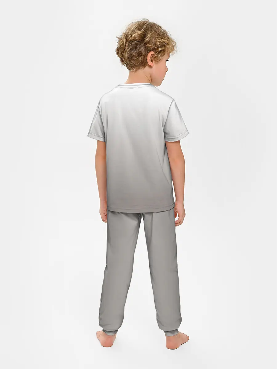 Детская пижама с брюками / французский бульдог сердечко