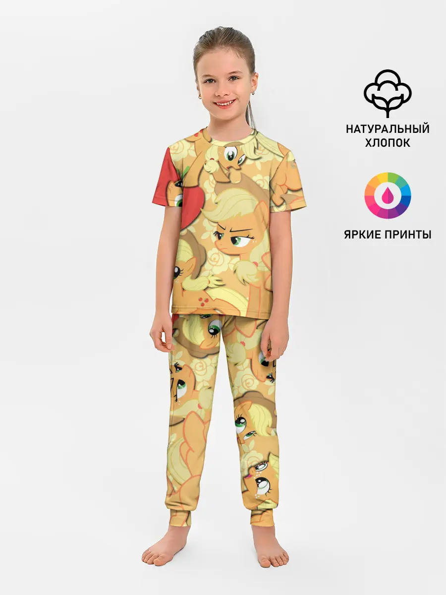 Детская пижама с брюками / Applejack pattern