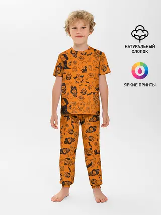 Детская пижама с брюками / Spooky Halloween BT21 | BTS