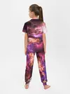 Детская пижама с брюками / закат абстракция
