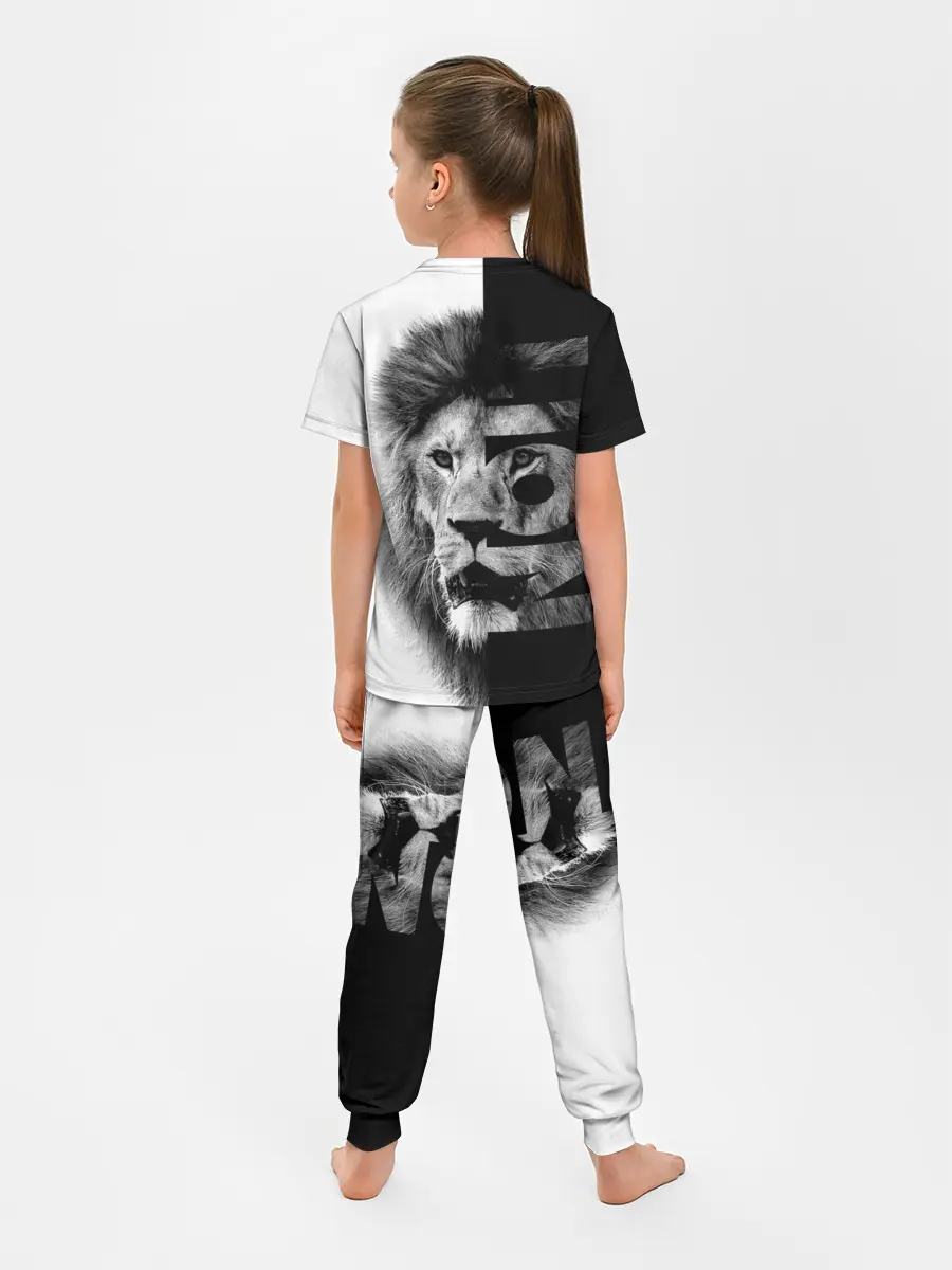Детская пижама с брюками / Лев царь зверей