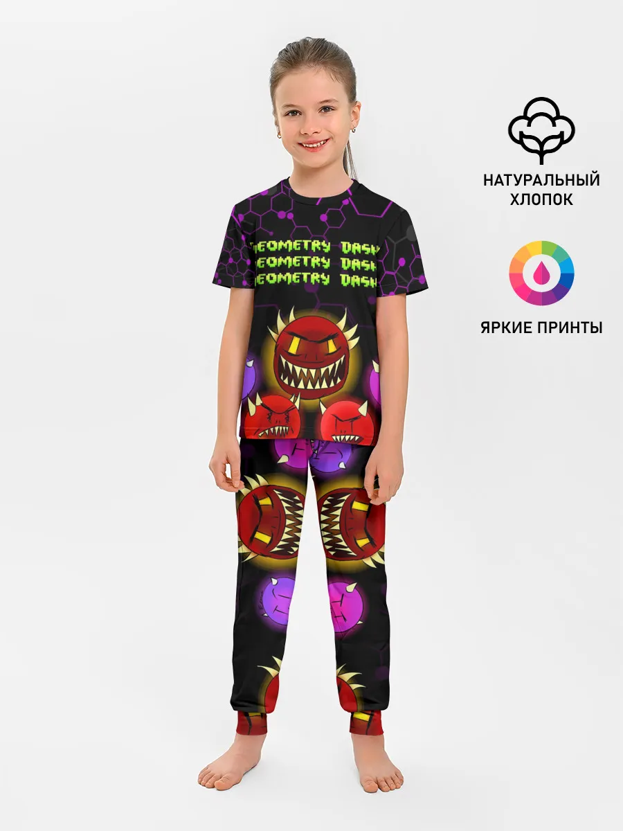 Детская пижама с брюками / GEOMETRY DASH DEMONS / ДЕМОНЫ
