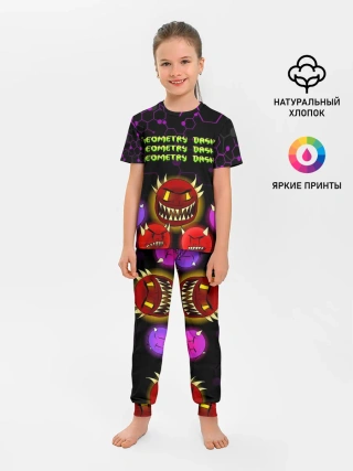 Детская пижама с брюками / GEOMETRY DASH DEMONS / ДЕМОНЫ