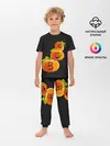 Детская пижама с брюками / Хэллоуин смешные тыквы