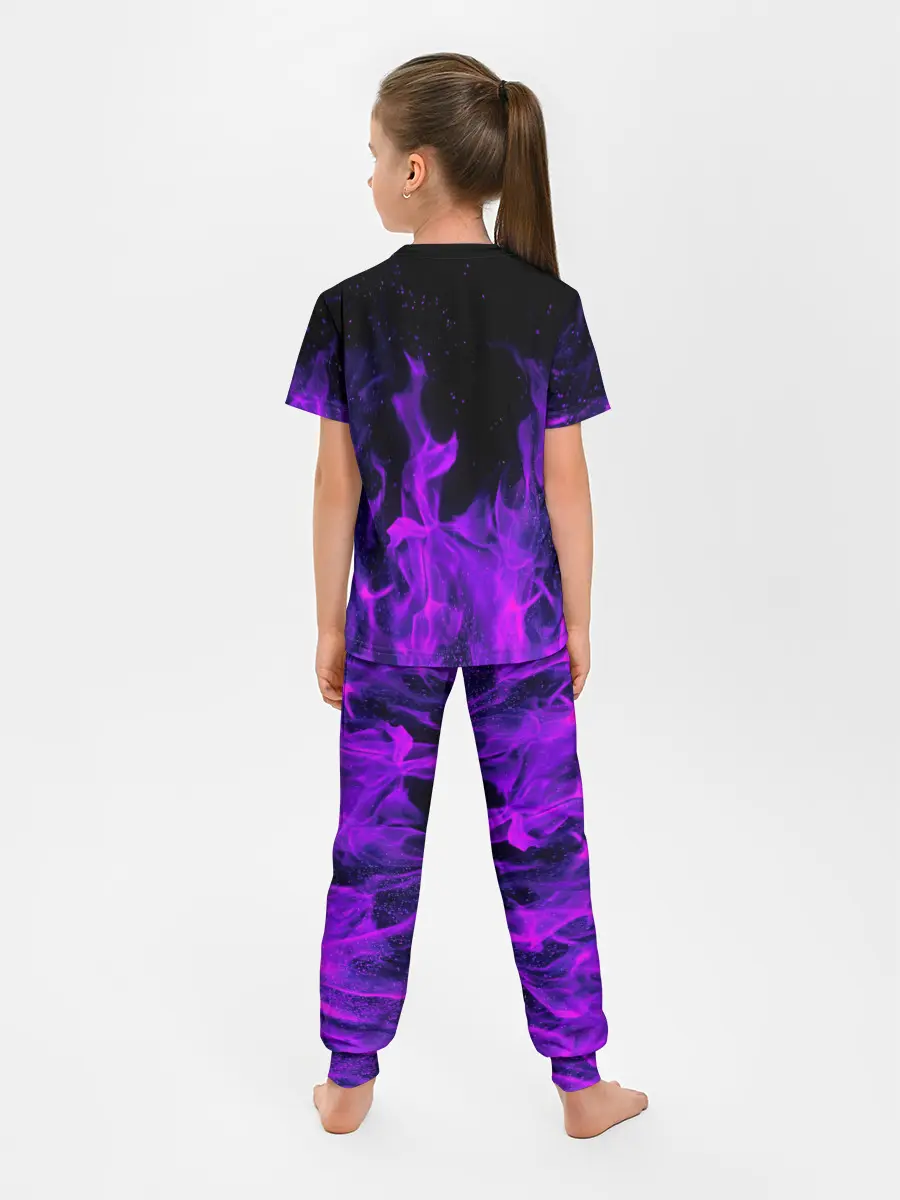 Детская пижама с брюками / ФИОЛЕТОВЫЙ ОГОНЬ | PURPLE FIRE
