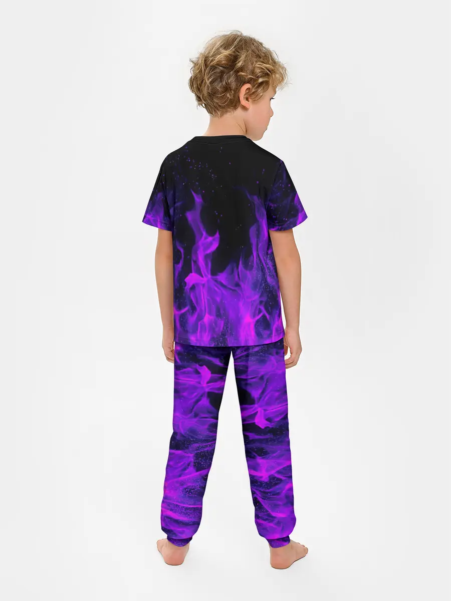 Детская пижама с брюками / ФИОЛЕТОВЫЙ ОГОНЬ | PURPLE FIRE