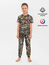 Детская пижама с брюками / Именной камуфляж. Денис