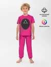Детская пижама с брюками / ИГРА В КАЛЬМАРА МАСКА ТРЕУГОЛЬНИК С ТЕНЬЮ