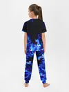 Детская пижама с брюками / СИНИЙ ОГОНЬ ГЛИТЧ | BLUE FIRE GLITCH