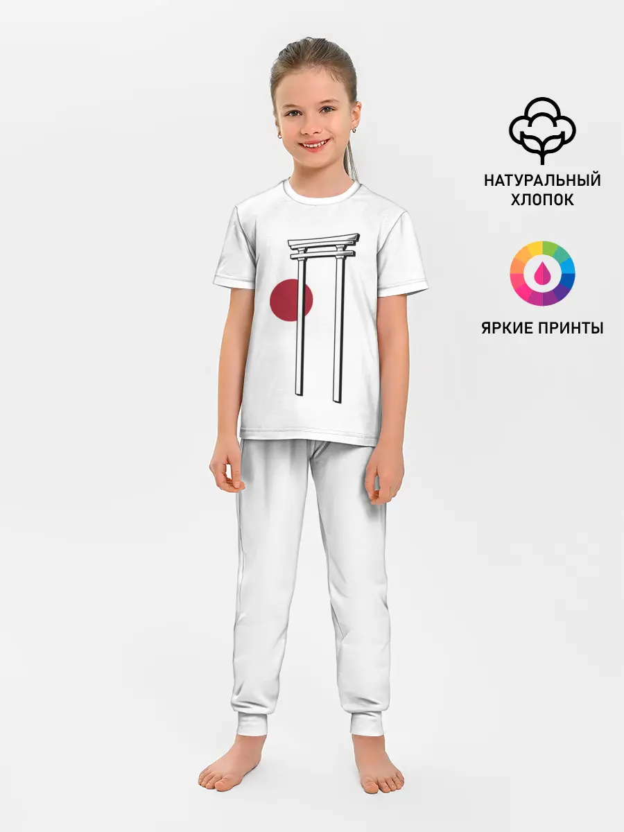 Детская пижама с брюками / Япония Тории | Torii in Japan