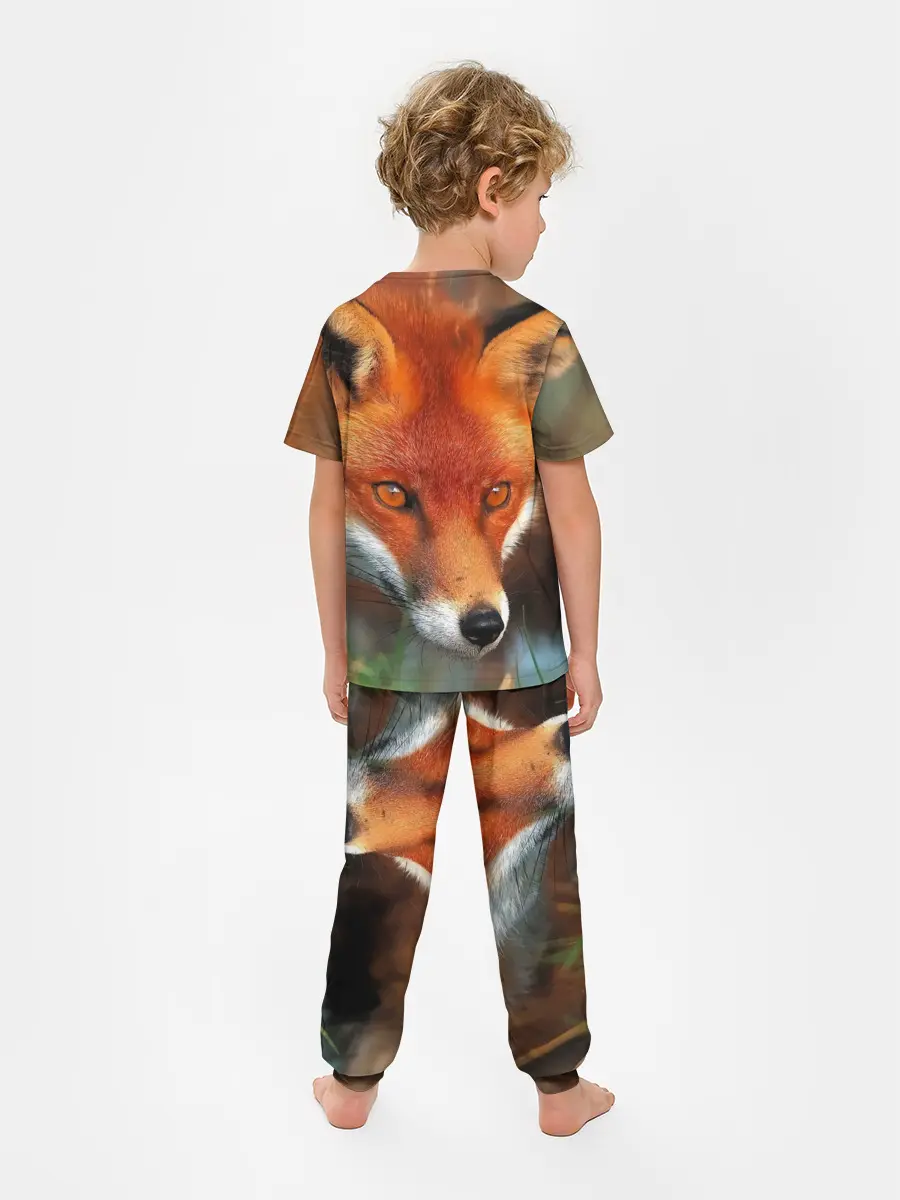 Детская пижама с брюками / Лисица охотница