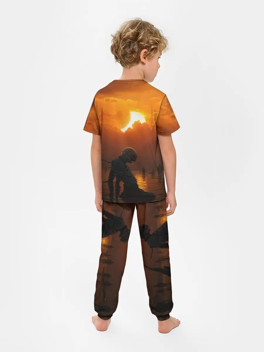 Детская пижама с брюками / Берсерк закат