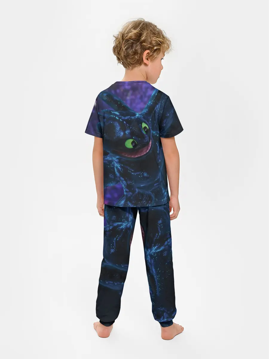 Детская пижама с брюками / Как приручить дракона