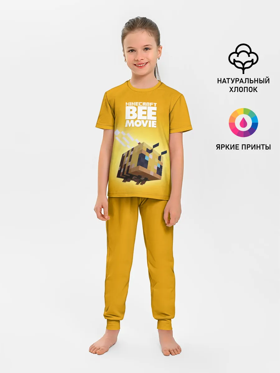 Детская пижама с брюками / BEE MOVIE Minecraft