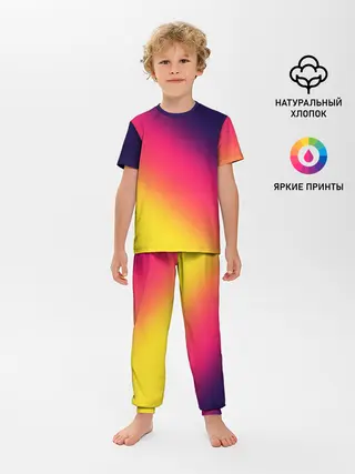 Детская пижама с брюками / Градиент