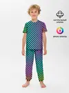Детская пижама с брюками / Checkerboard Color
