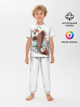 Детская пижама с брюками / Карп Кои