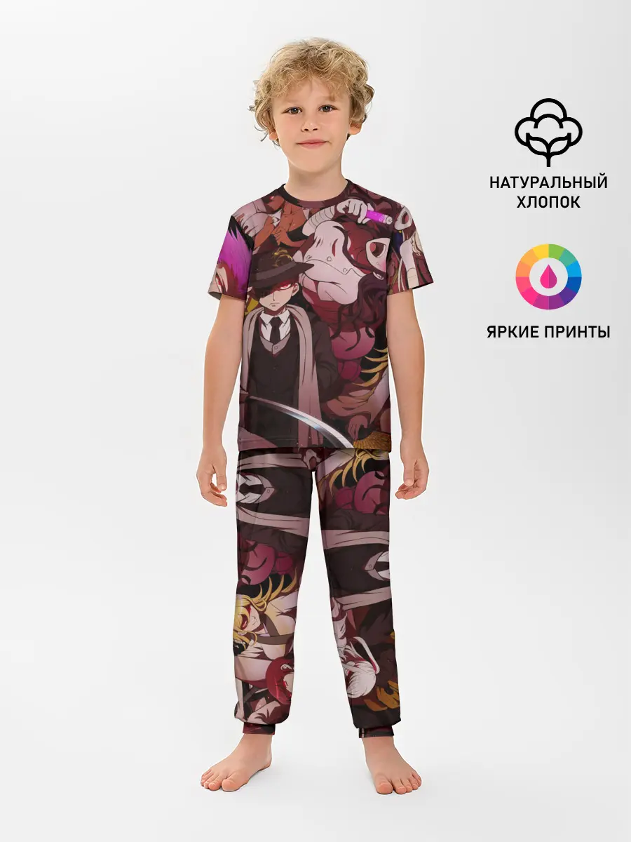 Детская пижама с брюками / danganronpa perso