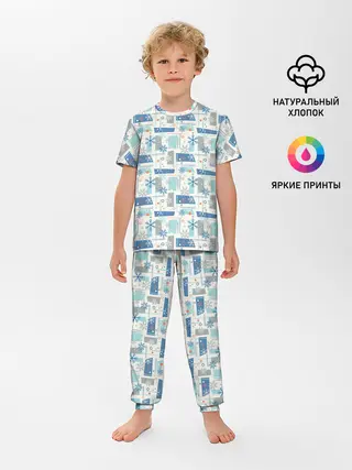 Детская пижама с брюками / Зимний Дизайн