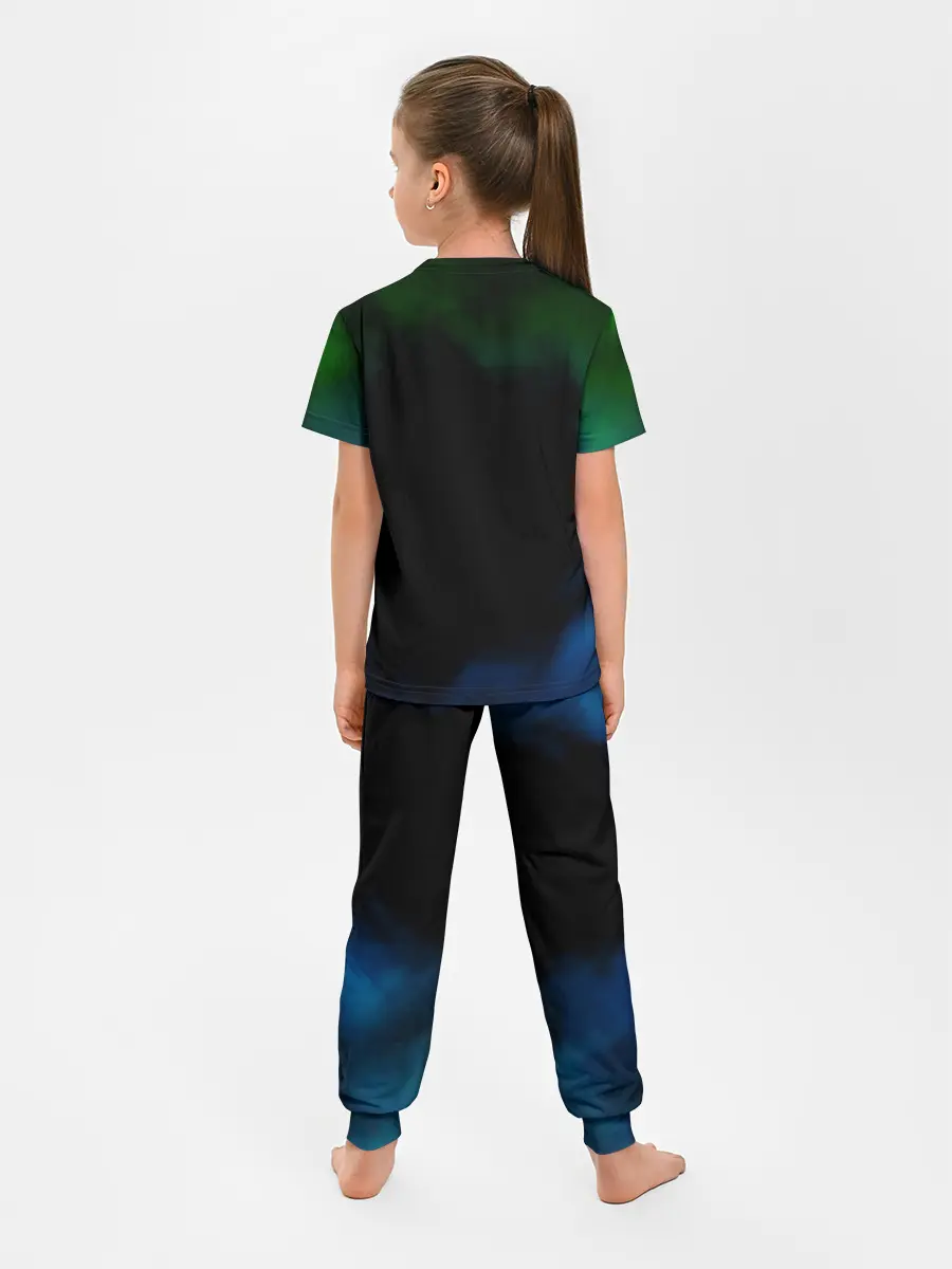 Детская пижама с брюками / Гию и Танджиро Kimetsu no Yaiba