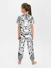 Детская пижама с брюками / Белый снежный тигр