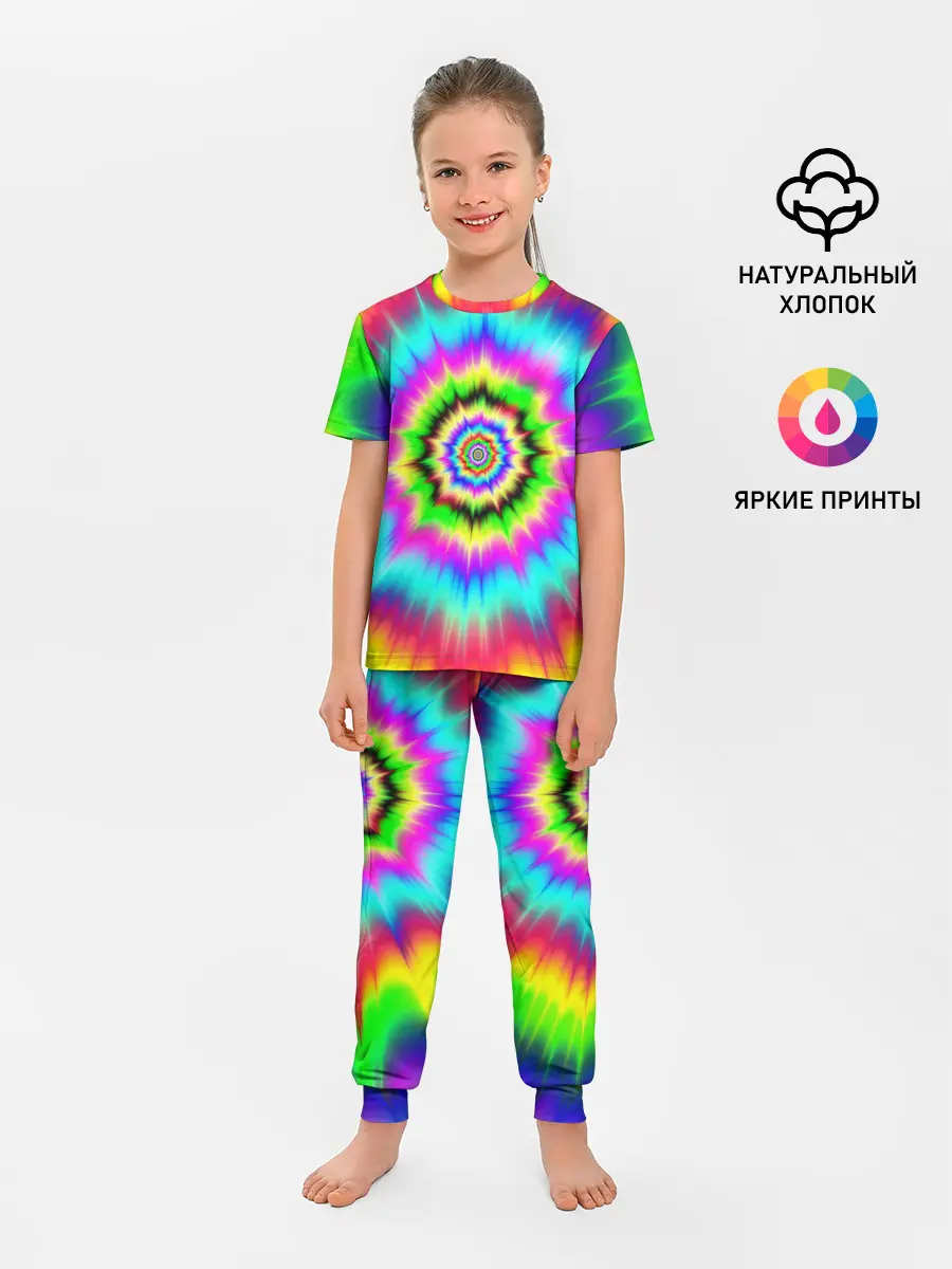 Детская пижама с брюками / ОПТИЧЕСКИЙ УЗОР