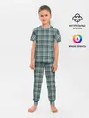 Детская пижама с брюками / Узор в клетку
