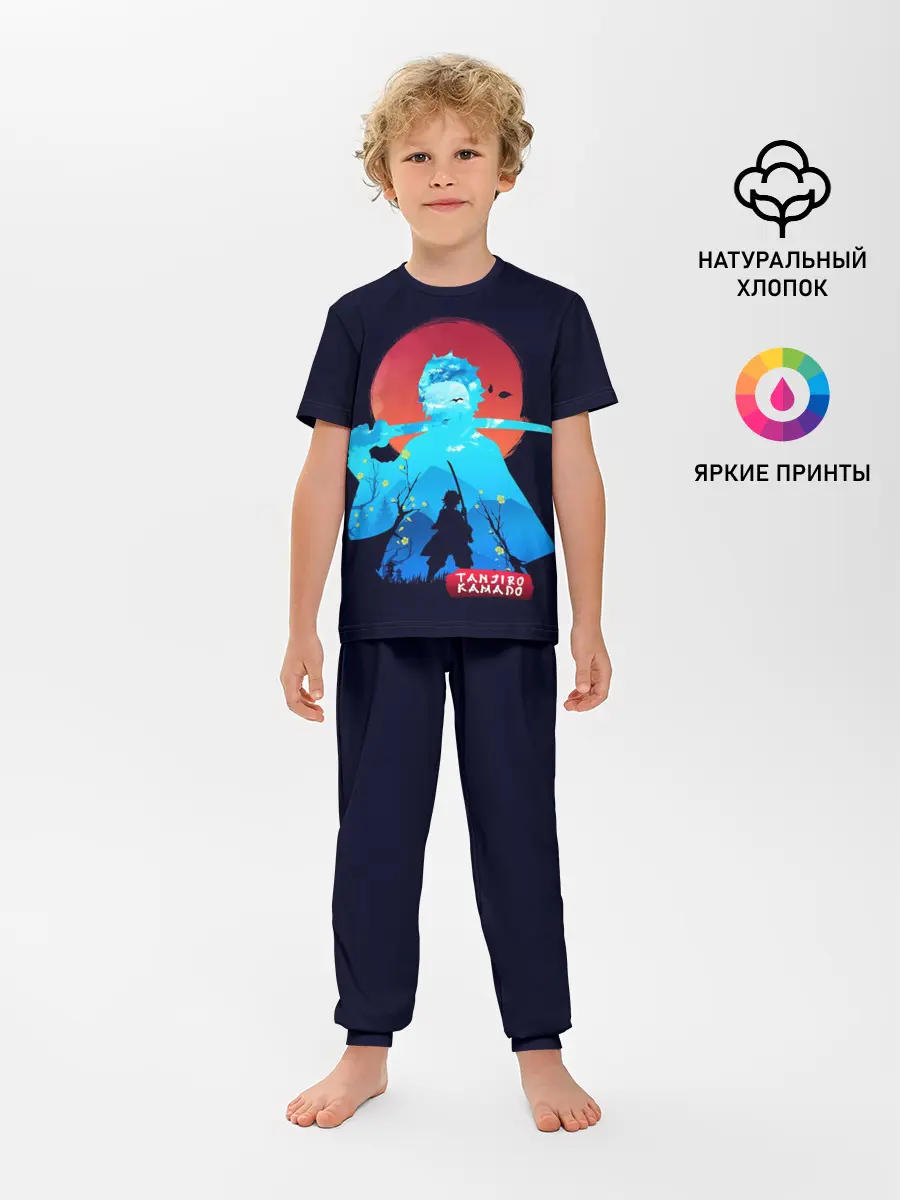 Детская пижама с брюками / Kamado Tanjiro клинок