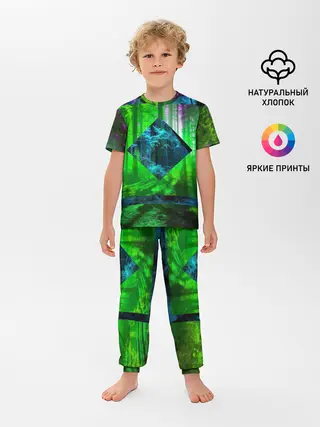 Детская пижама с брюками / ПСИХОДЕЛИЯ ЛЕСА