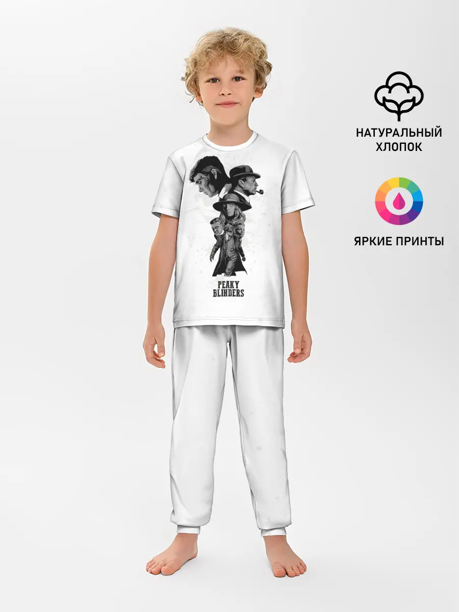 Детская пижама с брюками / Острые козырьки