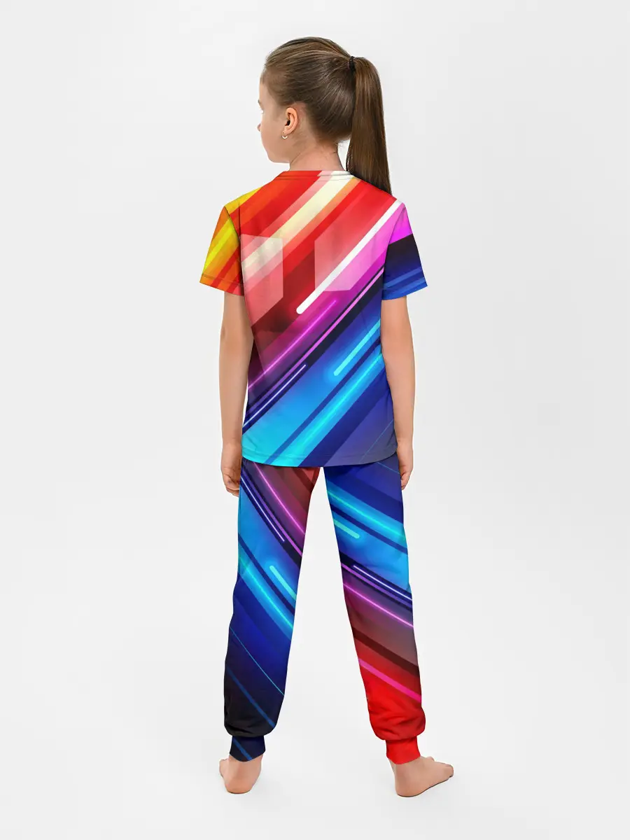 Детская пижама с брюками / НЕОН