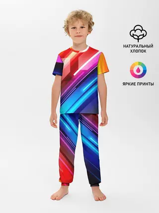 Детская пижама с брюками / НЕОН
