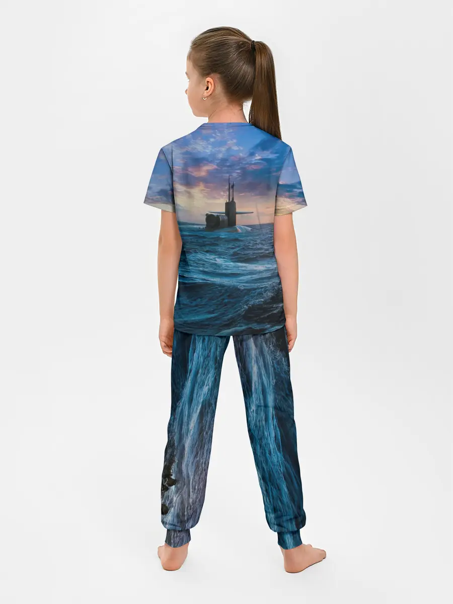 Детская пижама с брюками / Подводная лодка