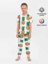 Детская пижама с брюками / Ананасовый арт